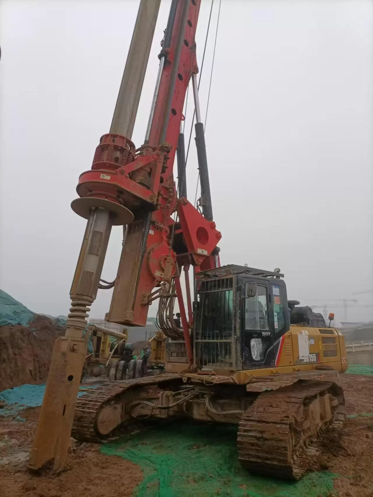 2019 sany piling machinery sr155 təməl qazma üçün ekskavator fırlanan qazma qurğusu